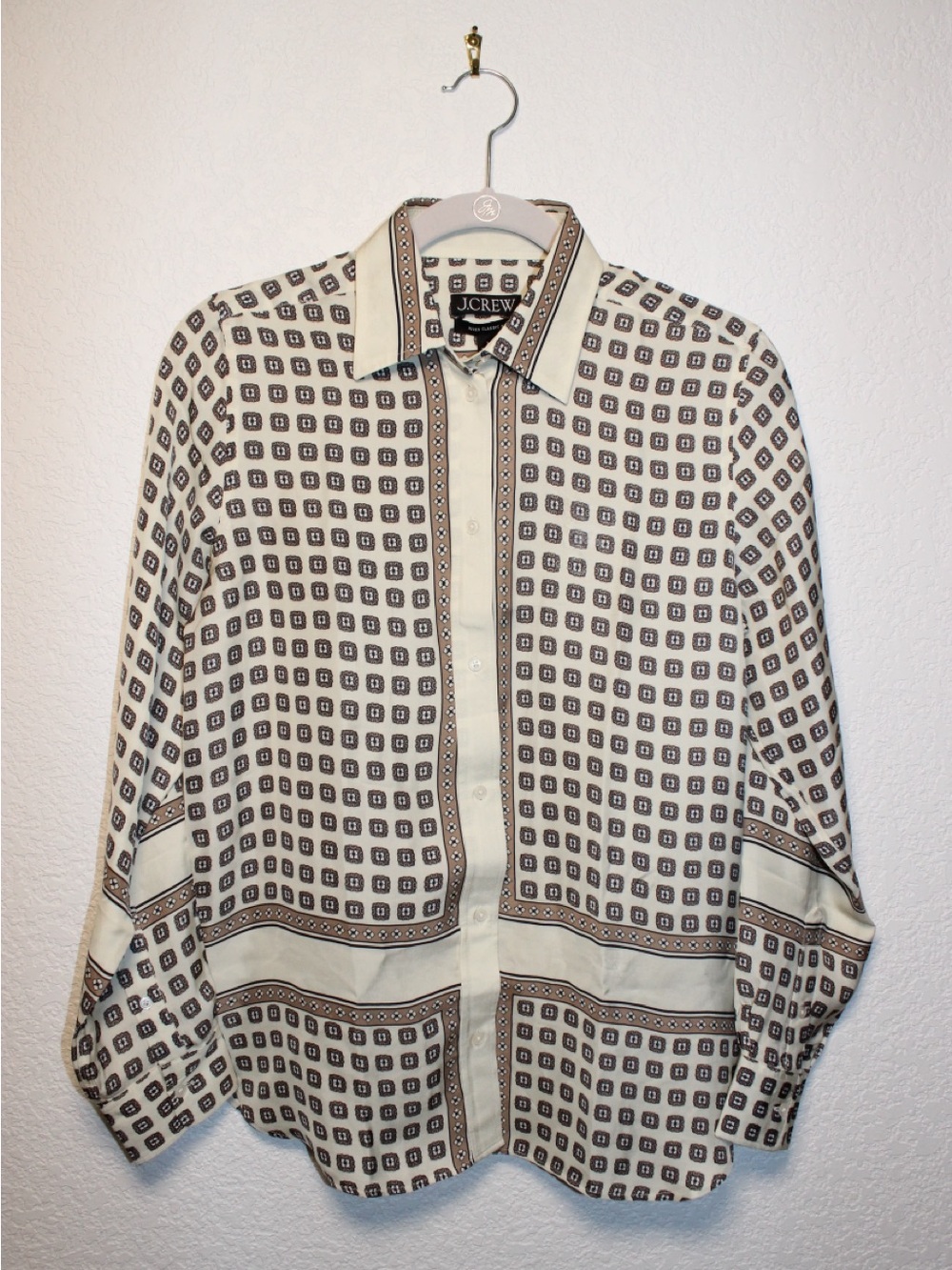 NWT Jules classic-fit shirt in foulard print - Size 2 - Picture 2 of 16